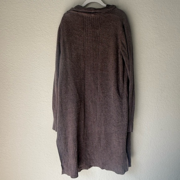 Barefoot Dreams CozyChic Lite Cardigan 1X Taupe Mocha Brown Gray QVXCL1070 - Picture 7 of 10